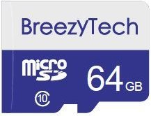 Карта памяти BreezyTech MicroSD 64GB Class 10
