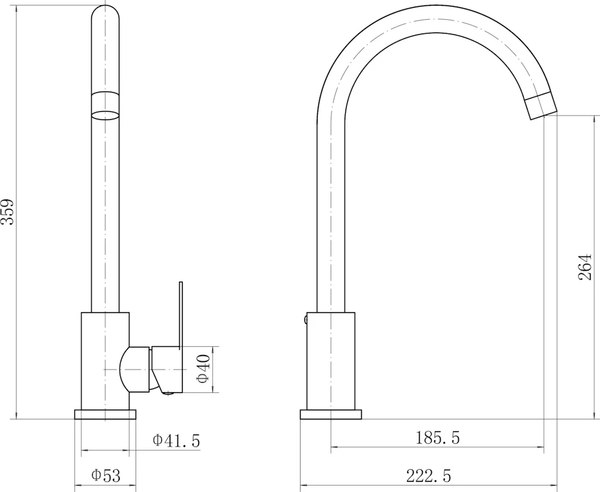 Смеситель Fashun A54001N-17