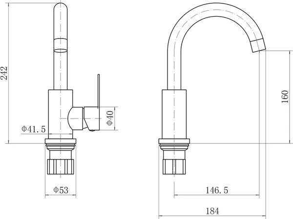 Смеситель Fashun A54001N-1