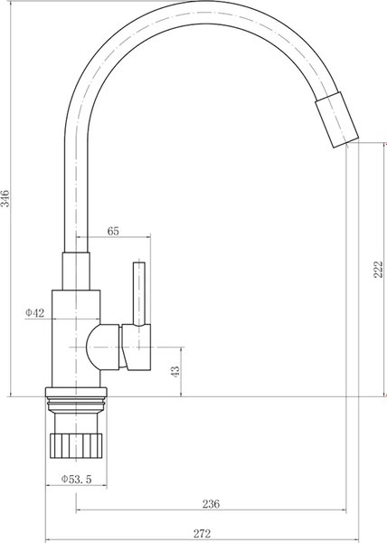 Смеситель Fashun A54101N-8A