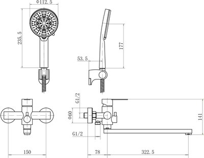 Смеситель Fashun A52201N