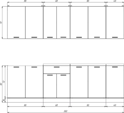 Кухонный гарнитур Eligard Lion 2.6