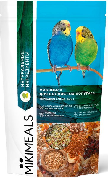 Корм для птиц Mikimeals для волнистых попугаев - фото