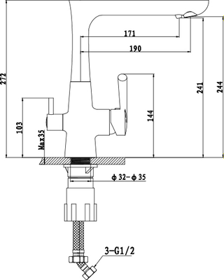 Смеситель GranFest 3223