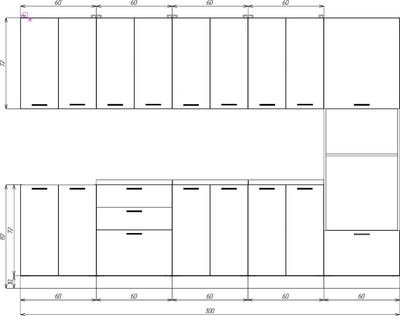 Кухонный гарнитур Eligard Lion 3.0
