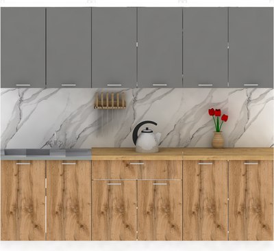 Кухонный гарнитур Eligard Lion 2.4 без столешницы - фото