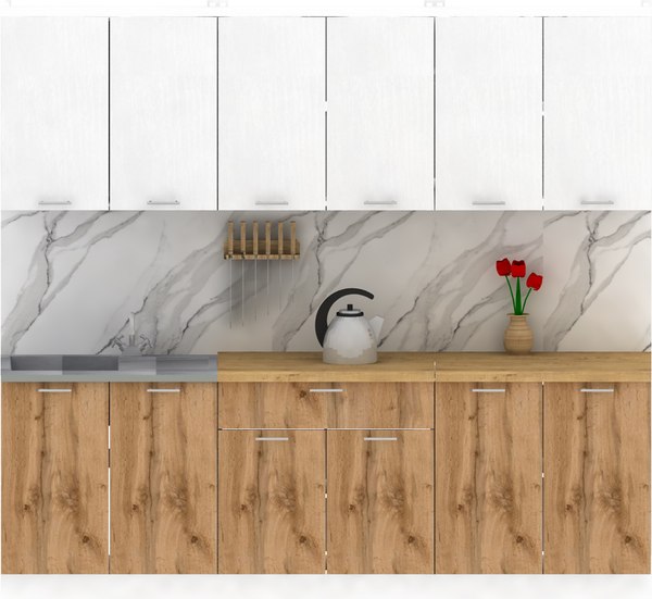 Кухонный гарнитур Eligard Lion 2.4 без столешницы - фото