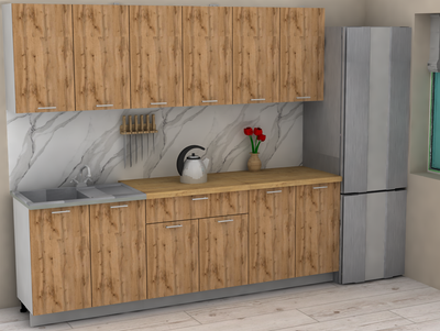 Кухонный гарнитур Eligard Lion 2.4 без столешницы