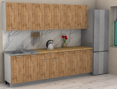 Кухонный гарнитур Eligard Lion 2.6 без столешницы