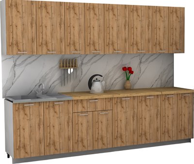 Кухонный гарнитур Eligard Lion 2.8 без столешницы - фото