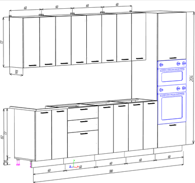 Кухонный гарнитур Eligard Lion 3.0 без столешницы