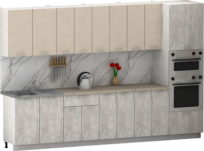 Кухонный гарнитур Eligard Lion 3.2 без столешницы - фото