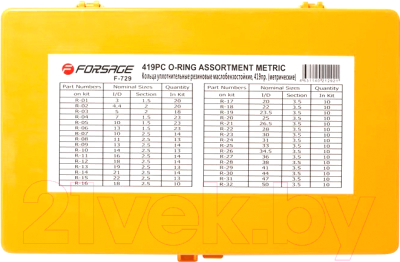 Набор уплотнительных колец Forsage F-729