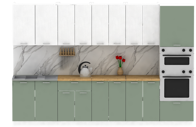 Кухонный гарнитур Eligard Lion 3.2 без столешницы - фото