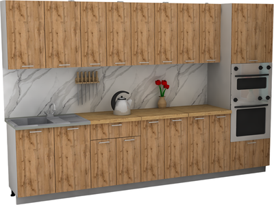 Кухонный гарнитур Eligard Lion 3.2 без столешницы - фото