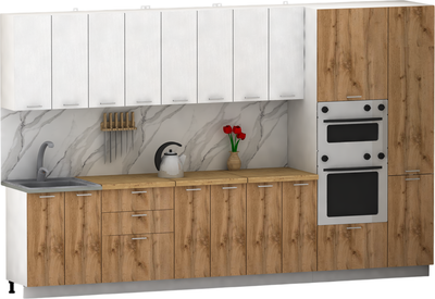 Кухонный гарнитур Eligard Lion 3.4 без столешницы - фото