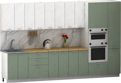 Кухонный гарнитур Eligard Lion 3.4 без столешницы - фото