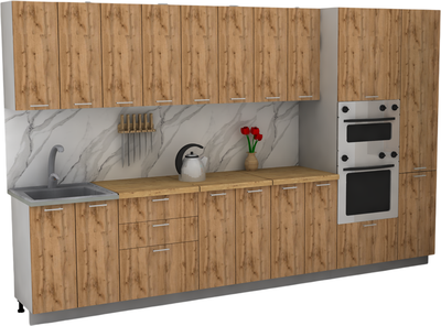 Кухонный гарнитур Eligard Lion 3.4 без столешницы - фото