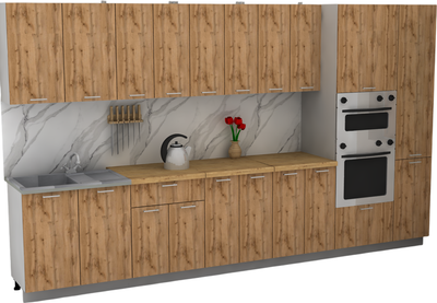 Кухонный гарнитур Eligard Lion 3.6 без столешницы - фото