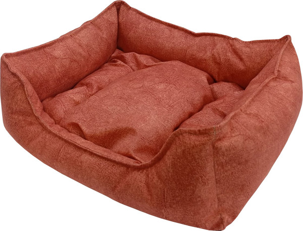Лежанка для животных Happy Friends Пухлик Комфорт коралловый stm 831 - фото