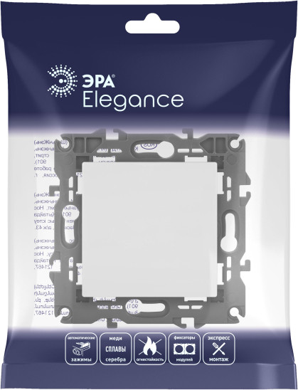 Клавиша для выключателя ЭРА Elegance 14-1111-01М / Б0065810