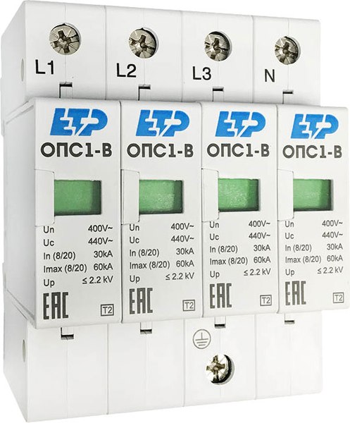 Ограничитель перенапряжения ETP ОПС1-B 4P / 16703 - фото