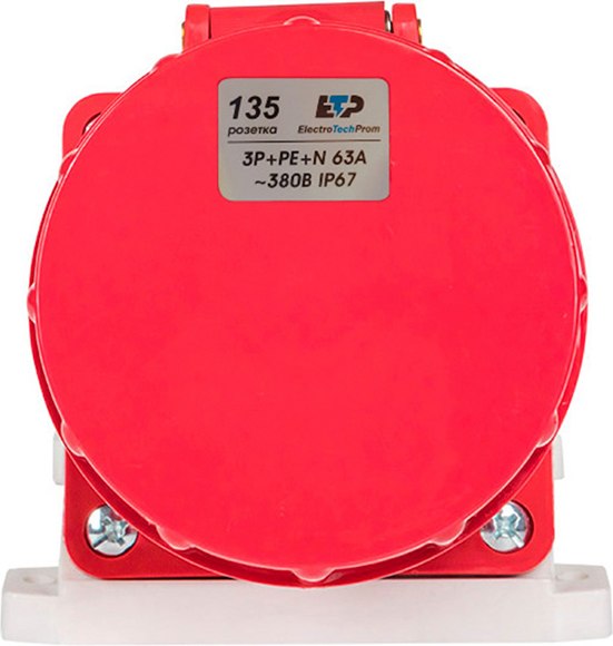 Розетка силовая ETP 135 3Р+РЕ+N 63А 380В ip67 / 67611
