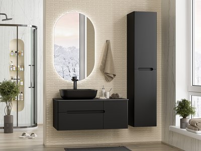 Шкаф-пенал для ванной Misty Роял 35 / П-Роя-02035-011П