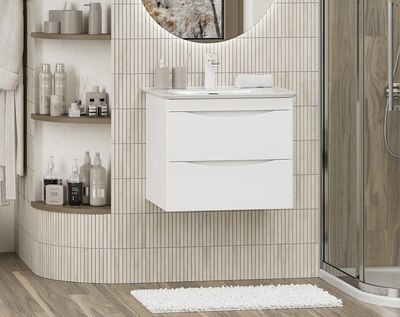 Тумба под умывальник Misty Мираж 60 / П-Мир-01060-011П2Я - фото