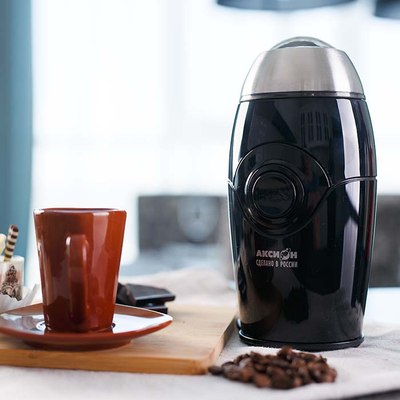 Кофемолка Аксион КМ 22 (черный)