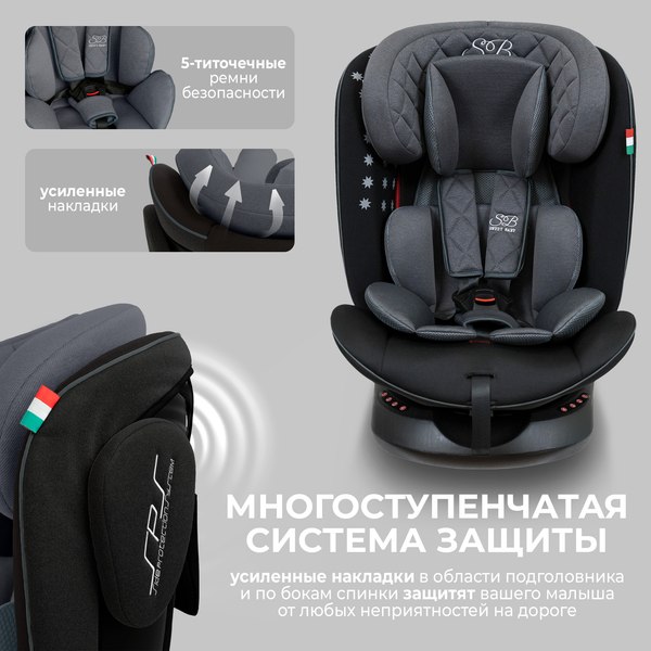 Автокресло Sweet Baby Crosstour 360 SPS Isofix 0-36