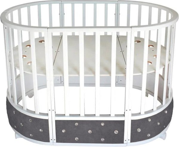 Детская кровать-трансформер Sweet Baby Brillantezza 7в1 на колесах