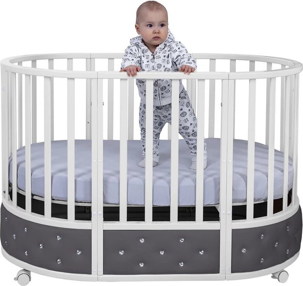 Детская кровать-трансформер Sweet Baby Brillantezza 7в1 на колесах