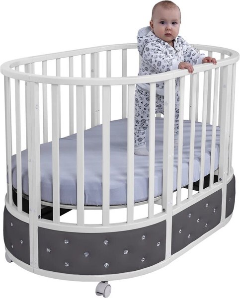 Детская кровать-трансформер Sweet Baby Brillantezza 7в1 на колесах