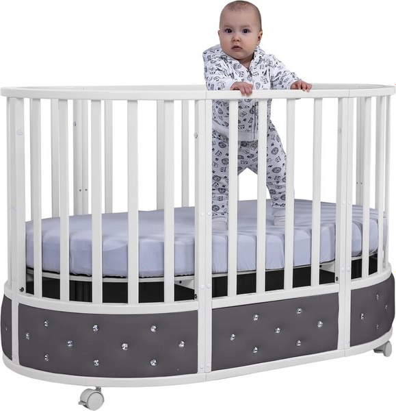 Детская кровать-трансформер Sweet Baby Brillantezza 7в1 на колесах