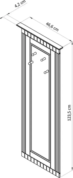 Вешалка для одежды Dipriz Неаполь / Д.65004.1