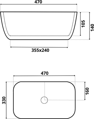 Умывальник Roxen Antares Gold 570160G