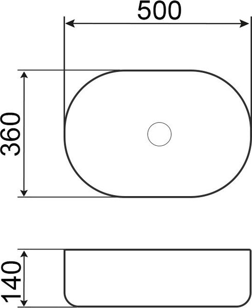 Умывальник Roxen Fabio 570210