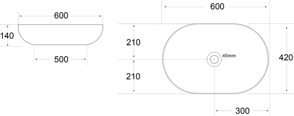 Умывальник Roxen Tim Max 570265