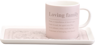 Кружка с блюдцем Lefard Loving Family 756-483 - фото