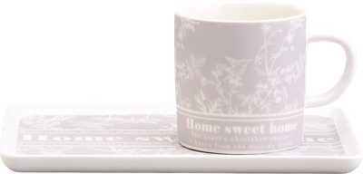 Кружка с блюдцем Lefard Sweet Home 756-484 - фото