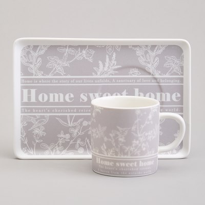 Кружка с блюдцем Lefard Sweet Home 756-484