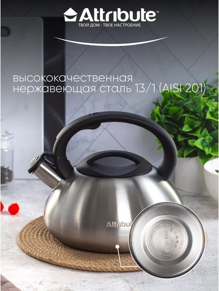 Чайник со свистком Attribute Duet ASD004