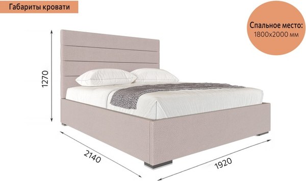 Каркас кровати Мебельград Гранда 1800