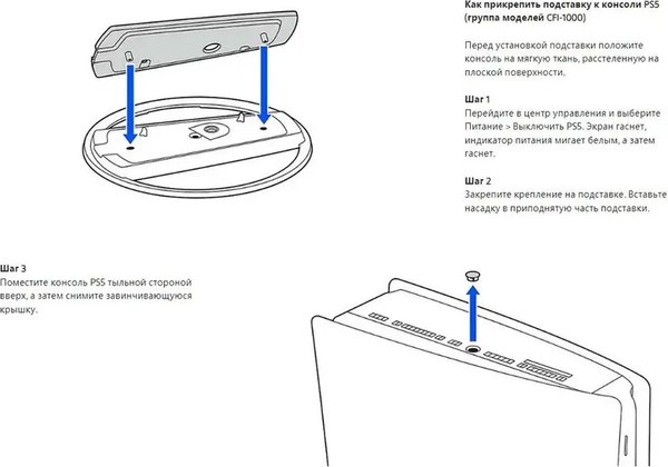 Вертикальная подставка для игровой приставки Sony PlayStation 5