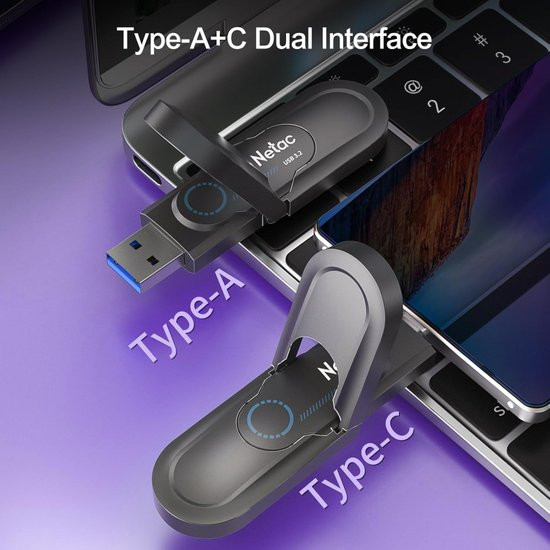 USB flash накопитель Netac US9 256GB (NT03US9C-256G-32TA)