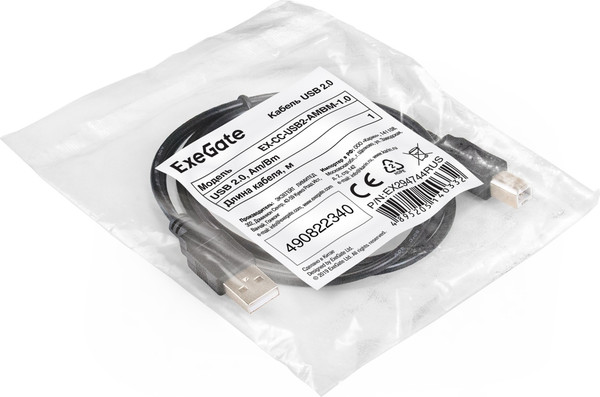 Кабель ExeGate EX-CC-USB2-AMBM-1.0 / EX294744RUS