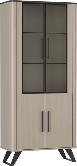 Шкаф с витриной Олмеко Фиделия 76.01 - фото