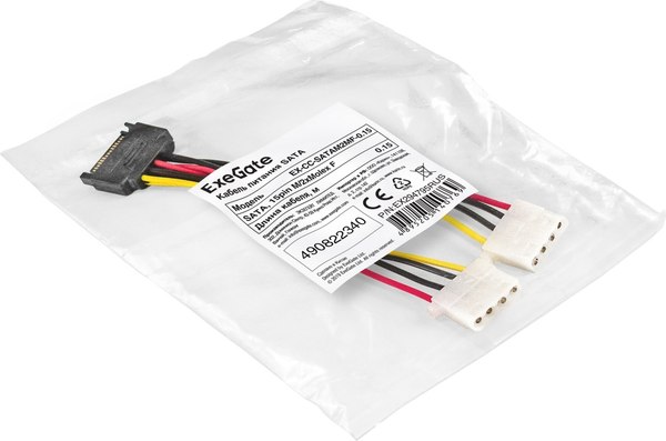 Кабель ExeGate EX-CC-SATAM2MF / EX294795RUS