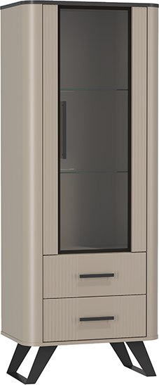 Шкаф с витриной Олмеко Фиделия 76.02 - фото